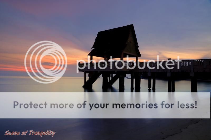 Tanjung Bidara Jetty at dusk