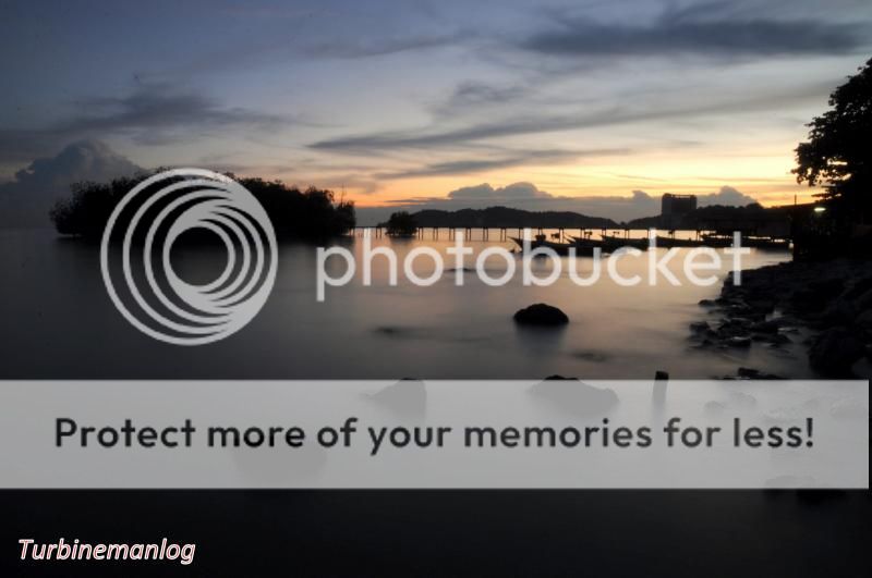Dusk at Telok Pelanduk seaside