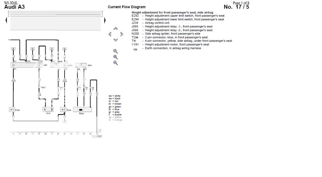 er det noen som kan lese el diagram her? Teknisk, Mekanisk airbag lampe lyser Teknisk, Mekanisk og Elektrisk VW